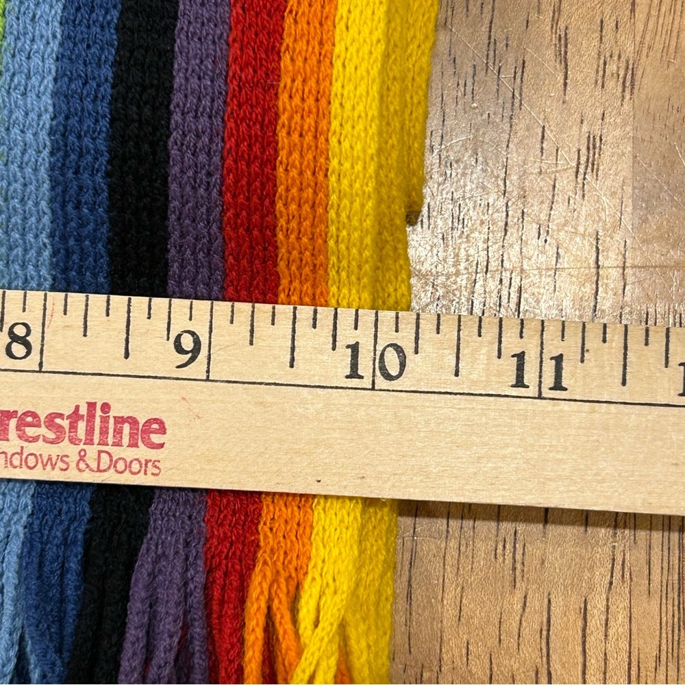 Multi Colored Winter Knit Scarf - image 4